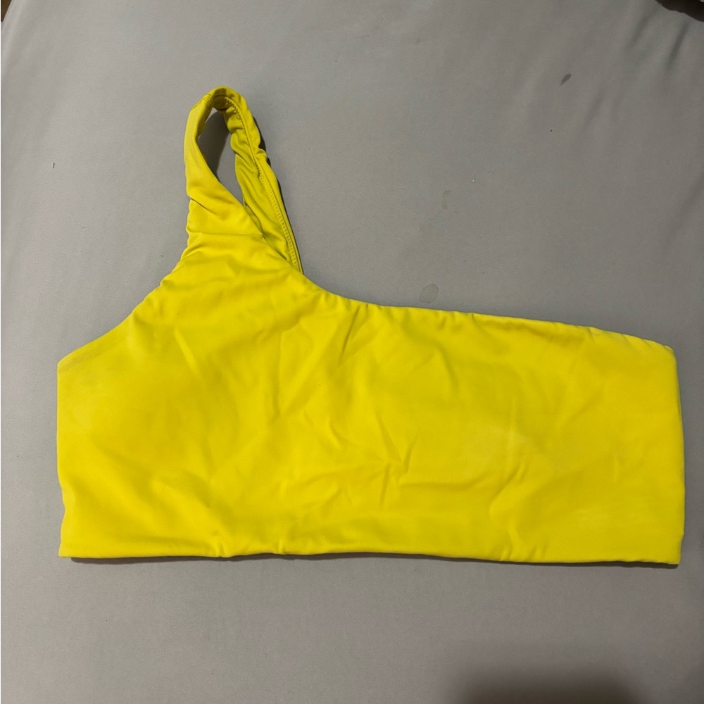 aerie One-Shoulder Swim Top - Yellow